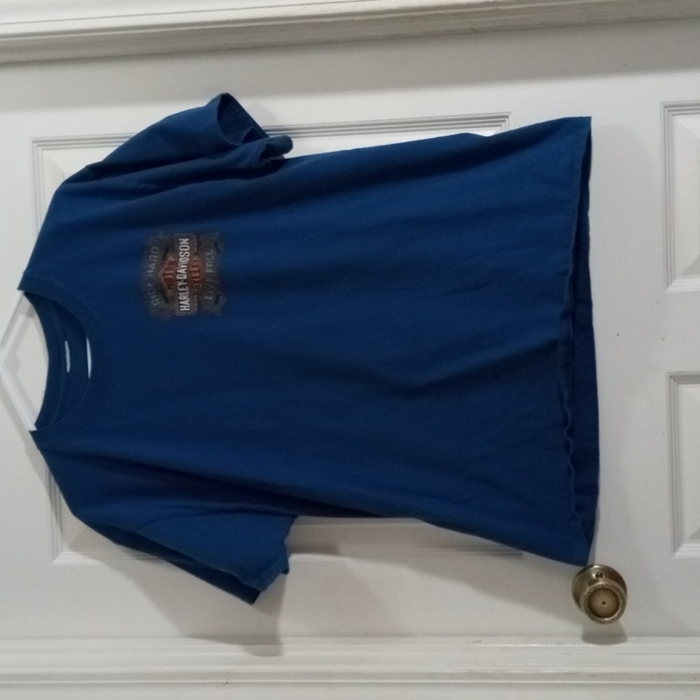 Harley-Davidson Blue Short Sleeve Tee Shirt Large